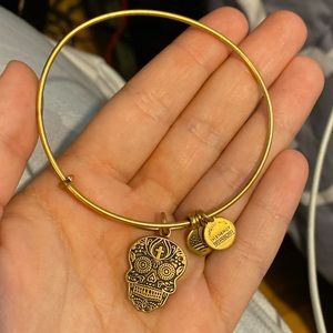 Alex & ani sugar skull bracelet